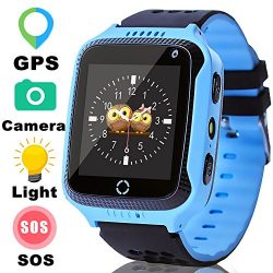 Kids Sports GPS Fitness Tracker Smart Watch Phone for Boys Girls with Touch SOS Camera Pedometer ...