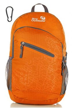 Outlander Packable Handy Lightweight Travel Hiking Backpack Daypack-Orange