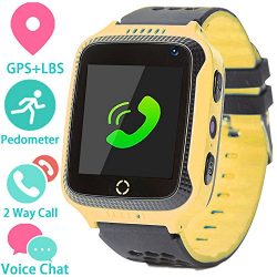 Kids Smart Watch Phone for Girls Boys with GPS Locator Pedometer Fitness Tracker Touch Camera Ga ...