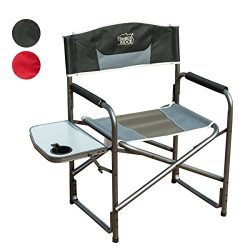 Timber Ridge Director’s Chair Folding Breathable Mesh Material Aluminum Camping Portable L ...