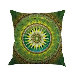 FUNIC Geometry Painting Linen Cushion Covers, Throw Pillow Case Sofa Home Car Decor (Multicolor #C)