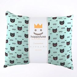 HappyLuxe Expedition Travel Pillow and Pillowcase for Kids, Machine Washable and Hypoallergenic. ...