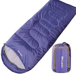 CERTAMI Sleeping Bag -Envelope Lightweight Portable Waterproof,for Adult 3 Season Outdoor Campin ...