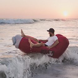 Inflatable Lounger Air Hammock Sofa by Wise Owl Outfitters – Large Waterproof Pool or River Floa ...