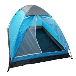 yodo Upgraded Lightweight 2 Person Camping Backpacking Tent With Carry Bag, Carry Bag, Blue