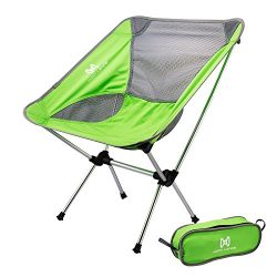 Moon Lence Ultralight Portable Folding Camping Backpacking Chairs with Carry Bag (cyan)