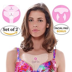 Decollete Chest Pad for Women – Anti Wrinkle Cleavage and Chest Patches – Set of 2 Silicone Reus ...