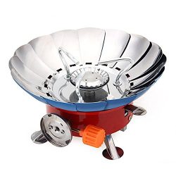 Bazaar Portable Lotus Shape Windproof Camping Gas Stove Mini Outdoor BBQ Grill Stove Backpack Pi ...