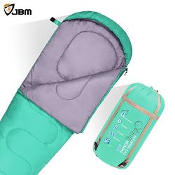 JBM Mummy Sleeping Bag with Pillow 5Colors for All Seasons 0℃/32℉ Single Waterproof and Repellen ...