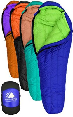 Goose Down Sleeping Bag for Backpacking – Eolus 15 & 30 Degree F 800 Fill Power Ultralight,  ...