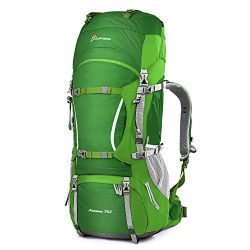 Mountaintop Outdoor Waterproof Hiking mountaineering Internal Frame Backpack 5805 Green