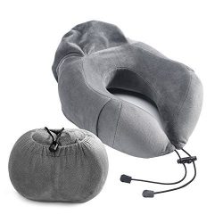 Travel Neck Pillow Physport Memory Foam U Shaped Camping Pillow Attached Carry Bag for Airplane  ...