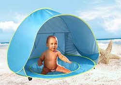 Monobeach Baby Beach Tent Pop Up Portable Shade Pool UV Protection Sun Shelter for Infant