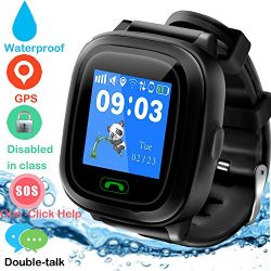 Kids Smart Watches,GBD 1.22″ IP67 Waterproof Handheld Sports GPS Tracker Smart Watch Phone ...