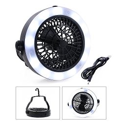 VEEAPE LED Camping Lantern, Rechargeable Tent Light with Ceiling Fan(2rd Generation), The One of ...