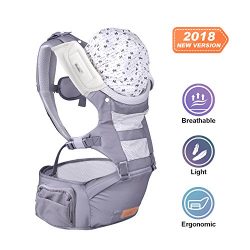 Bable Baby Carrier & Baby sling with Hip Seat, 360 Ergonomic Baby Carrier Backpack, Upgraded ...