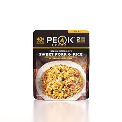 Peak Refuel Sweet Pork and Rice | 2 Serving Pouch | Freeze Dried Backpacking and Camping Food |  ...