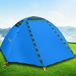 Campla Camping Tent 2 Person 4 Season Backpacking Tent Waterproof Lightweight Outdoor Shelter Re ...