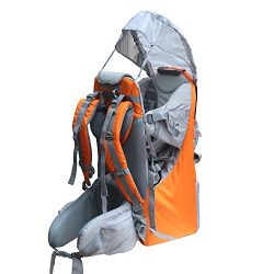 New Baby Toddler Hiking Backpack Carrier Stand Child Kid Sunshade Visor Shield Shield (orange)