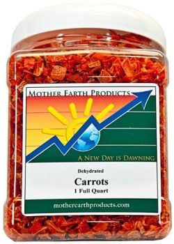 Mother Earth Products Dried Carrots, Quart Jar