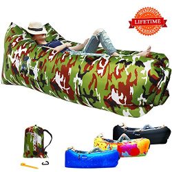 yeacar Inflatable Lounger Air Sofa, Portable Waterproof Indoor or Outdoor Inflatable Couch for C ...