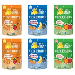 Little Duck Organics Tiny Freeze Dried Fruit Snack, Variety Pack, 6 Count
