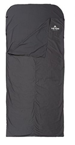 Teton Sports XL Cotton Sleeping Bag Liner; A Clean Sheet Set Anywhere You Go; Perfect for Travel ...