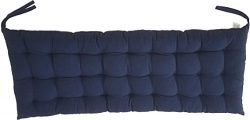 Cottone 100% Cotton Bench Pads w/ Ties  | 42” x 16”| Extra-Comfortable & Soft Bench Cushions ...