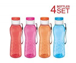 Sports Water Bottle – Milton Kids Reusable Leakproof 25 Oz 4-pack Plastic Wide Mouth Large ...