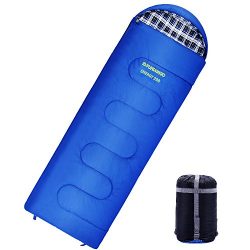 FUNDANGO Lightweight Cool Weather 26 Degrees F Adults Sleeping Bag for Outdoor Camping Hiking Ba ...