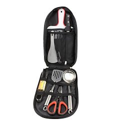 Redneck Convent Camping Utensils Outdoor Cooking Camping Accessories 8-Piece Kitchen Travel Cook ...