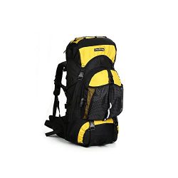 65L High-capacity Camping Backpack for Outdoor Hiking&Climbing-Yellow