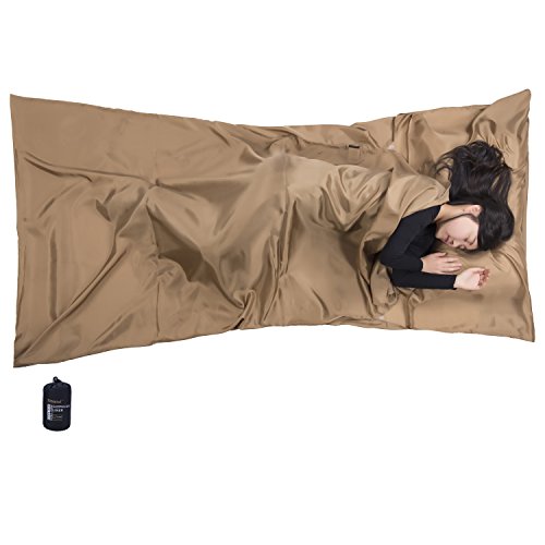 Browint Silk Sleeping Bag Liner, Silk Sleep Sack, Extra Wide 87"x34", Lightweight Travel Sheet For Hotels More Colors For Option Reinforced Gussets 58302123 D091 4d62 B69e 44f2c21a196d.d1477b650d6ee5d557cb4e4e3467060a