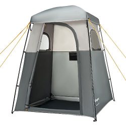 KingCamp Oversize Outdoor Easy Up Portable Dressing Changing Room Shower Privacy Shelter Tent Grey