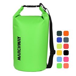 MARCHWAY Floating Waterproof Dry Bag 5L/10L/20L/30L/40L, Roll Top Sack Keeps Gear Dry for Kayaki ...