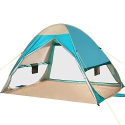 G4Free Large Pop Up Beach Tent 2-Way Portable Privacy Changing Room Automatic Camping Sun Shelte ...