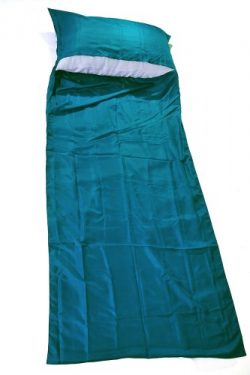 Marycrafts 100% Pure Mulberry Silk Single Sleeping Bag Liner Travel Sheet Sleepsack 83″x33 ...