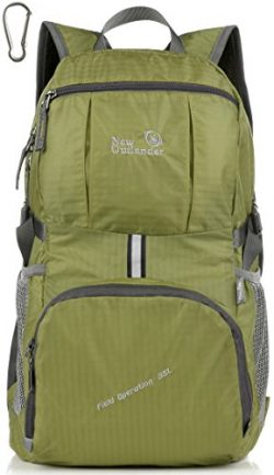 Outlander Packable Lightweight Travel Hiking Backpack Daypack (New Green)