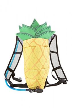 Hydration Backpack with Fun Pineapple Design | Water Pack Backpack with Bladder for Festivals, C ...