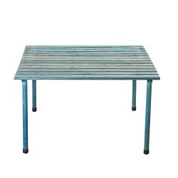 VYTAL Roll-Up Picnic Table (Blue Wash) – Portable table perfect for outdoor events, campin ...