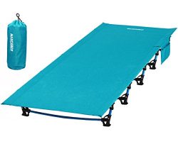 MARCHWAY Ultralight Folding Tent Camping Cot Bed, Portable Compact for Outdoor Travel, Base Camp ...