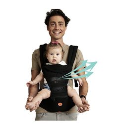 Mesh Baby Carrier Black Hipseat – 2017 New Design 6 Carrying Positions Child Carrier Backp ...