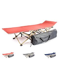 Camping cot portable folding bed for adults and kids | While camping or backpacking take our fol ...