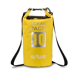 Asiwo Dry bag,Waterproof bags,Roll Top Dry Compression Sack Keeps Gear Dry for kayaking,adventur ...