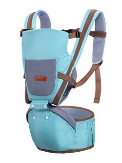 360 All Positions Detachable Ergonomic Baby Carrier For Infant Child Todller Blue