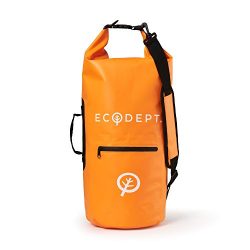 ECOdept Waterproof Dry Bag Backpack ~ Keeps Gear Dry Outdoors ~ Essential Boating, Kayaking, Tra ...