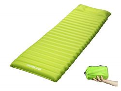 Trekology Ultralight Sleeping Pad, Inflating Camping Mattress w/Air Pump Dry Sack Bag – Co ...