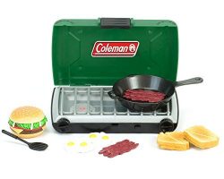 Green Coleman 18 Inch Doll Camping Stove & Food Set with Frying Pan Perfect for American Gir ...