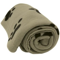 Evelots 5699 Large Fleece Pet Blanket 60 x 40 Inches,Cats and Dogs, Tan