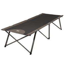 Timber Ridge Utility Folding XL Camping Cot Portable Deluxe Bed With Carry Bag, Black